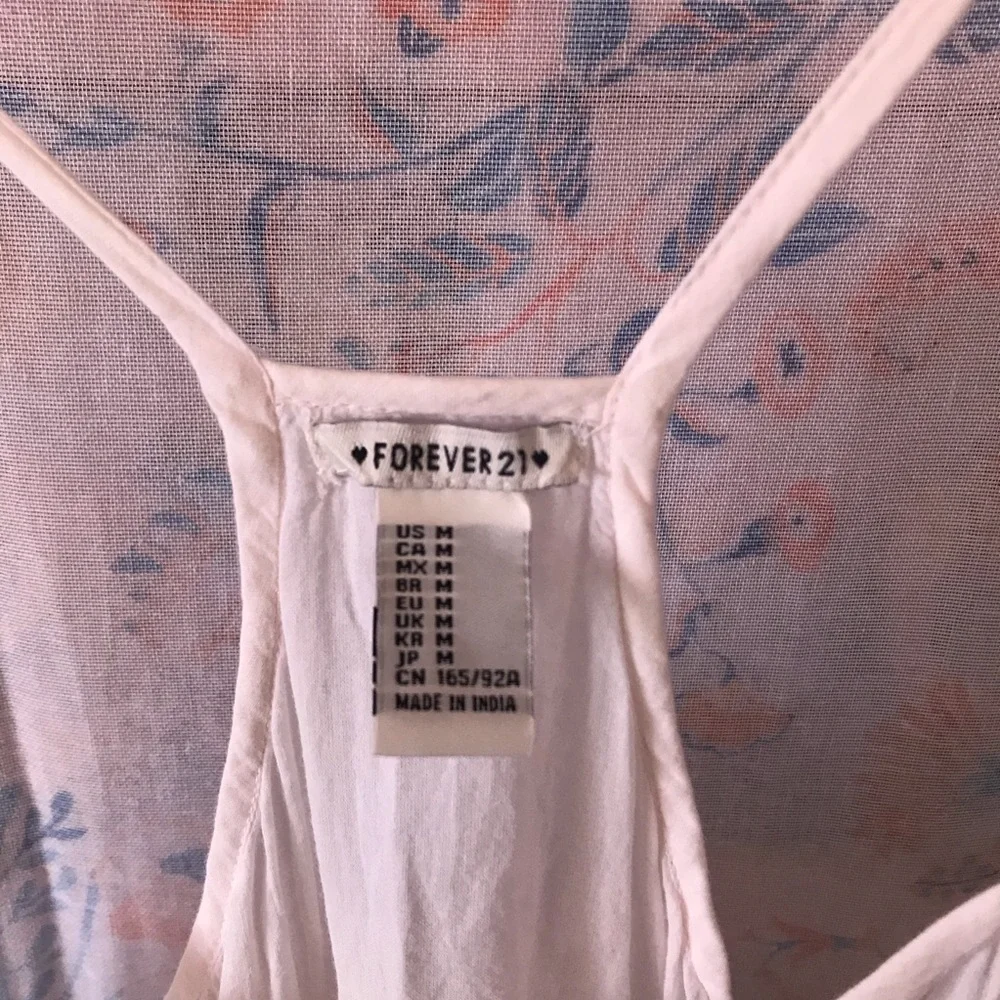 Forever21 White Lace Peplum Tank - Picture 4 of 8